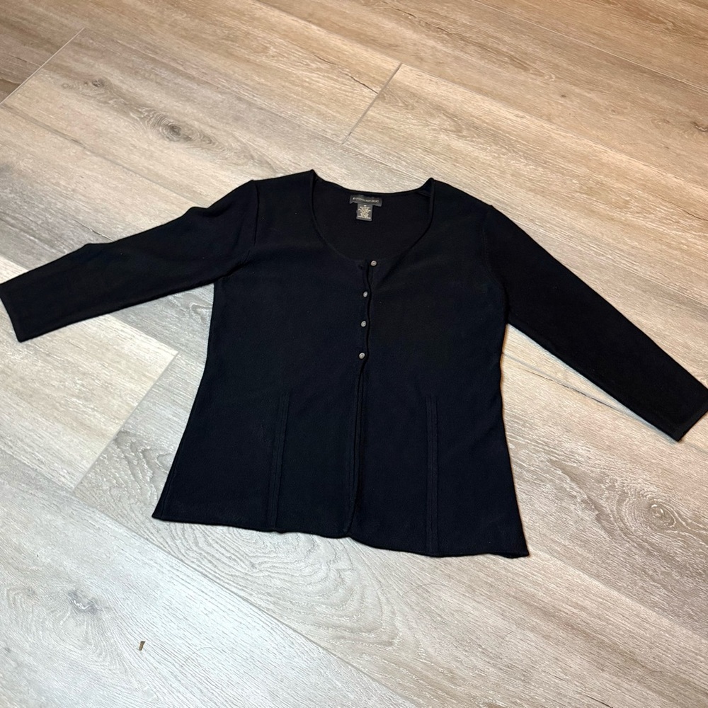 Banana Republic Black Sweater Vintage-Inspired Career Wear Women’s Size Medium